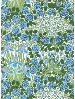 Morris & Co Tapete Campanula - Peacock/ Opal