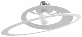 Bungee plafoniera d.70 cm. 1 luce bianco 1197-pl70-bi