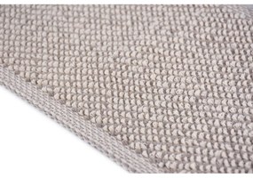 Passatoia per scale grigio chiaro in cotone set da 16 pz 25x65 cm Kumsal Bej - Vitaus