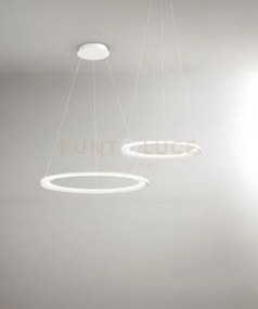 Sospensione in alluminio colore bianco edge led 66w 3000k cri?83 22...