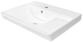 Mobile bagno da terra con lavabo L 50 x H 80 x P 40 cm rovere, 2 ante per vasca a sinistra Easy