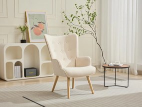 Poltrona in Tessuto Beige  - VATELY