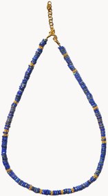 Collana placcata in oro con lapislazzuli Neo