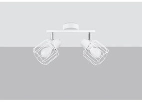 Sollux SL.1112 - Faretto BELUCI 2xE14/40W/230V bianco