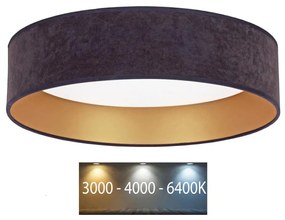 Brilagi - Plafoniera LED VELVET LED/24W/230V 3000/4000/6400K grigio/oro