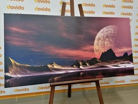 Quadro su tela – Pianeta futuristico