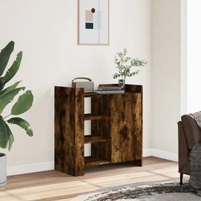 Credenza Rovere Fumo 73,5x35x75 Cm İn Legno Multistrato /