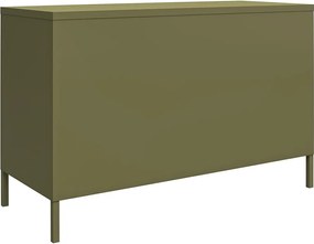 Cassettiera bassa in metallo verde 98x63 cm Bradford - Støraa