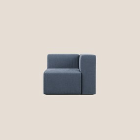 Nettuno modulo angolo/laterale in morbido tessuto bouclè T07 blu