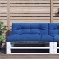 Cuscino per Pallet Blu Reale 120x40x12 cm in Tessuto 360633