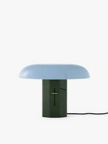 Lampada da tavolo con dimmer in ottone e alluminio verniciato forest sky &tradition Montera jh42