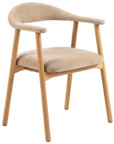 Sedia da pranzo beige/di colore naturale Addi – Actona