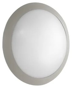 Lampada da parete per esterni grado IP65 luce E27- BASE Silver D30 cm