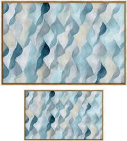 Set di tappetini per il bagno blu 2 pz 60x100 cm – Foutastic