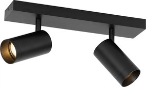 Faretto da soffitto smart nero regolabile 2 luci incl. 2 Wifi GU10 50mm - Jeana Luxe