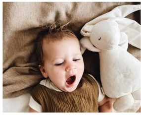 Moonie - Amico di coccole con una melodia e luce coniglietto crema