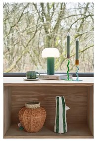 Lampada da tavolo a LED bianco/verde (altezza 22,5 cm) Styles - Villa Collection