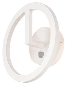 SLV - Q-Ring Applique da Parete w/Sensor IP54 White SLV