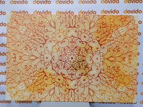 Quadro su tela – Mandala etnica dorata