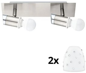 Eglo - Faretto LED MY CHOICE 2xE14/4W/230V cromo/bianco