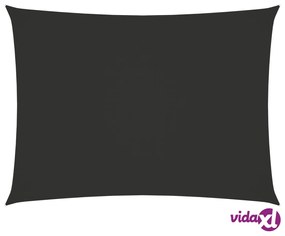 vidaXL Parasole a Vela Oxford Rettangolare 2,5x4,5 m Antracite