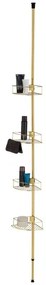 WENKO 24569100-Mensola angolare DOLCEDO 31x275 cm dorata