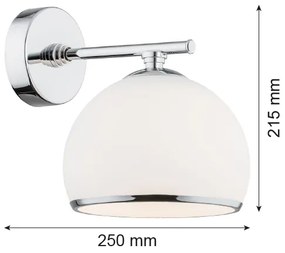 Argon 4254 - Applique MARBELLA 1xE27/15W/230V cromo