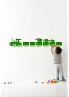 Ferm Living Adesivo murale tiny train - Green