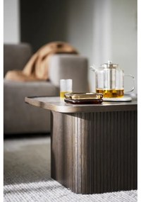 Tavolino marrone scuro in rovere ø 60 cm Sullivan - Rowico