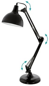 Eglo 94697 - Lampada da tavolo BORGILLIO 1xE27/40W/230V