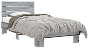 Giroletto Grigio Sonoma 75x190cm İn Legno Multistrato E Metallo /