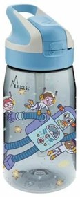 Bottiglia d'acqua Laken Summit Space Robots Azzurro Acquamarina (0,45 L)