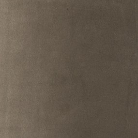 Paralume in velluto color tortora 35/35/20 con interno dorato