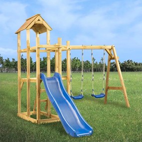 Set Gioco Da Esterno 285x305x226,5 Cm Legno Di Pino Impregnato /