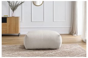 Poggiapiedi color crema con rivestimento in velluto a coste Voltaire – Bobochic Paris