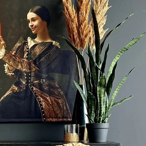 Pianta Artificiale Sansevieria İn Vaso 60 Cm /
