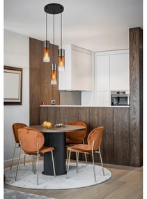 Globo 21000-3HG - Lampadario a sospensione con filo ANNIKA 3xE27/25W/230V nero/rame