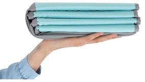 Piscina secca per bambini con palline, Ø 80 cm, blu/grigio