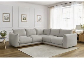 Divano angolare in grigio chiaro Ernest – Bobochic Paris