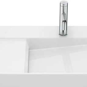 Lavabo da appoggio ROCA rettangolare piletta inclusa in ceramica bianco piletta inclusa