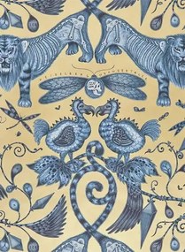 Clarke & Clarke Carta da parati Extinct - Blue
