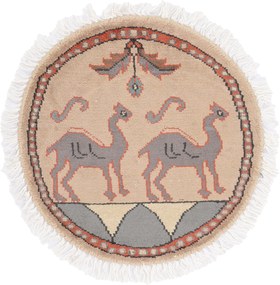 Agra Tappeto orientale 50 x 50 (Indian) Annodato A Mano