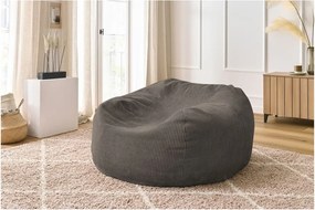 Puof a sacco grigio/marrone Voltaire – Bobochic Paris