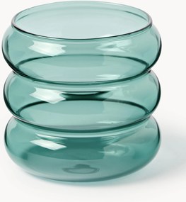 Set di 4 bicchieri piccoli in vetro soffiato borosilicato Bubbly