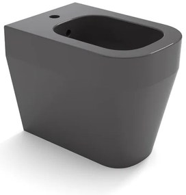 Bidet filomuro TUTTOEVO OLYMPIA CERAMICA L 36 x H 42 x P 53 cm Grigio lucido