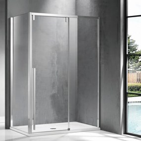 Cabina doccia 90x150 anta scorrevole frontale vetro 8mm altezza h200 | KSA5000 - KAMALU