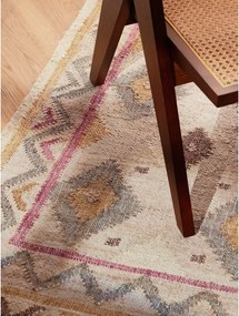 Passatoia color crema in iuta tessuta a mano 80x200 cm Roya Imani – Elle Decoration