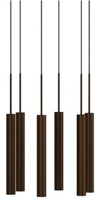 Audo Copenhagen - Tubulaire 6 Lampadario Alu/Anodized Bronzed Audo Copenhagen