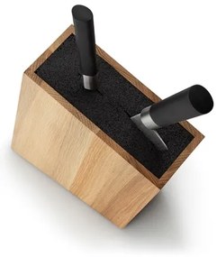 Continenta C4150 - Portacoltelli con inserto flessibile 18x28,5 cm in rovere