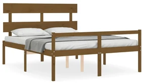 Giroletto con testiera miele 5ft king in legno massello